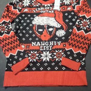 Target Black and Red Festive Crewneck Sweater